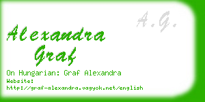 alexandra graf business card